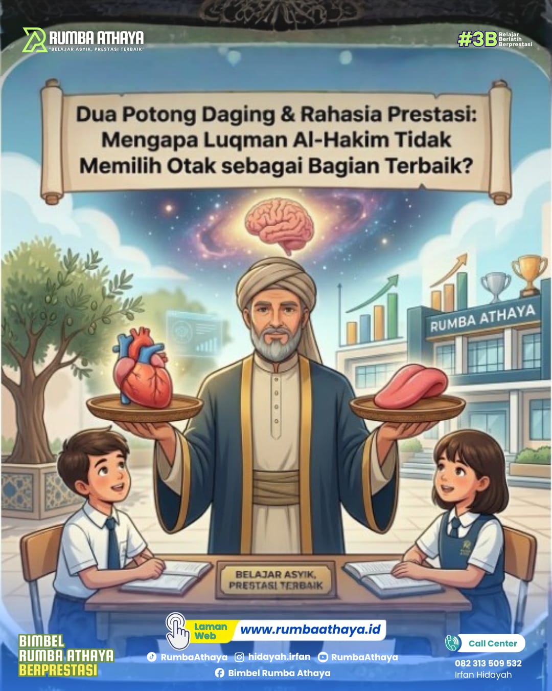 Mengapa Luqman Al-Hakim Tidak Memilih Otak sebagai Bagian Terbaik?